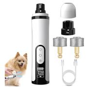 2025 Upgrade Dog Nail Sander - Electric 3 Speeds With LED | Ergonomic Claw File For Cats Puppies Small Medium Large Animals | Silent Grooming Tool & Battery Display