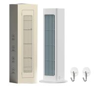 2025 Upgrade Fan Air Cooler, Mini Portable Air Conditioners for Instant Cooling, Ultra Quiet Energy Saving Cooling Fan, Wall Mounted Bladeless Fan for Home Office (White-Standard)