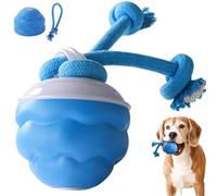 2025 Upgrade Interactive Electric Dog Ball, Power Tail 2.0 Dog Toy, Smart Dogs Toys Ball, Squeaky Toy Electric Automatic Rolling Moving Pet Toy Balls with Rope for Cats and Medium Small Dogs(1pc)