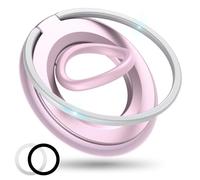 [2025 Upgrade] Magnetic Phone Grip for MagSafe Ring Holder, Two-Sided Magnets Phone Ring Grip Finger Kickstand Compatible with iPhone 16 Pro/Max 15 14 13 12 11 Plus & Android Phone (pink1)