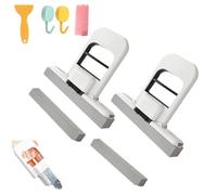 2025 Upgrade Mini Foldable Desktop Mop, Portable Small Sponge Mops, Mini Squeeze Mop for Small Spaces, Hand Free Lazy Sponge Mops for Bathroom, Kitchen, Tableware, Desktop, Glass (2PC-2)