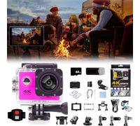 2025 Upgrade Roamix Vision 4k Camera, Roamix Vision 4k Action Camera with 170° Wide Angle, Roamix Vision+ 4k WiFi Diving Sports Camera, Dv HD Waterproof Outdoor action camera 4k (PURPLE)