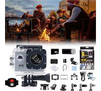 2025 Upgrade Roamix Vision 4k Camera, Roamix Vision 4k Action Camera with 170° Wide Angle, Roamix Vision+ 4k WiFi Diving Sports Camera, Dv HD Waterproof Outdoor action camera 4k (SILVER)