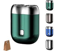 2025 Upgrade Shaver USB Mini Shavers for Men, New Pocket Shaver, Electric Mini Portable Razor, Rechargeable Waterproof Compact Electric Shaver for Home Car Travel (Green)