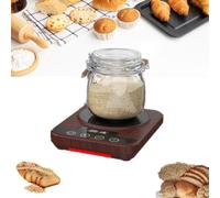 2025 Upgrade Sourdough Starter Warmer,Sourdough Starter Warmer Mat,Precise 1°f Thermostat,Warming Mat With 24h Timer & Auto On/off Memory,Fits Jars Up To 40oz,Ideal for Bread Fermentation & Yogurt