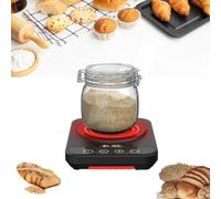 2025 Upgrade Sourdough Starter Warmer,Sourdough Starter Warmer Mat,Precise 1°f Thermostat,Warming Mat With 24h Timer & Auto On/off Memory,Fits Jars Up To 40oz,Ideal for Bread Fermentation & Yogurt