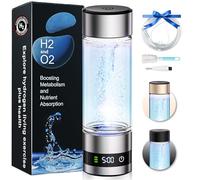 2025 Upgrade【SPE/PEM Superconducting Electrolysis】Hydrogen Water Bottle【Labor Class 6850PPB】Hydro Water Bottle 100% Leakage proof 9-Hour Nano Hydrogen Lock C-blue