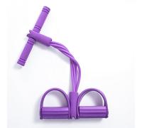 2025 Upgrade Stretch,Fitness Resistance Bands-4 Tube Pedal Ankle Puller,Bands for Exercise Sit Up Exercise Equipment AB Training Auxiliary Device Workout Equipment for Women Men purple