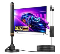 2025 Upgrade TV Antenna Indoor Antennas for Smart TV for Long Range Reception and All Smart TVs HD Digital Antenna with Amplifier Signal Booster for Local Channels Supports 4K 1080p