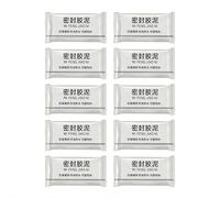2025 Upgrade Waterproof Sealant Putty, Fast-Curing White Leak Repair Clay for Drain Pipes & Wall Gaps, Heat Resistant Mending Mud for Bathroom/Kitchen, Safe Crack Filler (20g)