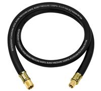 2025 Upgraded 1/2" HVAC Vacuum Hose,High-Flow Vacuum Certified Refrigerant Hose,1/2″ x 3/8″,20 Microns Vacuum,Faster HVAC Evacuation and Recovery,6-Feet,Black