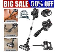 2025 Upgraded 6 IN 1 Cordless Stick Vacuum Cleaner Anti Hair Wrap Bagless Clean