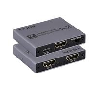 2025 Upgraded 8K@60Hz HDMI 2.1 Splitter 1 in 2 Out, 4K@120Hz HDMI Splitter Duplicate Only, Support 48Gbps HDCP2.3 HDR10+ 3D Dolby Vision, Compatible with TV Box, PS5, DVD Player