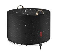 [2025 Upgraded 900D Fabric] Fire Pit Cover Round for Solo Stove Yukon, 30"D x 18"H fits 27"- 29" Fire Pit, 900D Heavy Duty Waterproof Fabric for Outdoor Camping - Black
