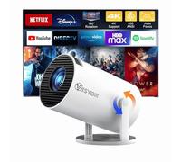 [2025 Upgraded & Android 11.0] Visyon Portable Projector 1080P Support -12000 Lumens Mini Projector For Home Theater, Gaming - Compatible With TV Stick/Windows/iOS/Android/HDMI/USB (HY300 PRO)
