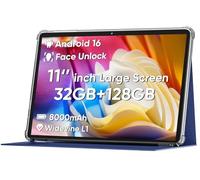 2025 Upgraded Android 14 Tablet, 11inch Tablet PC,Support Face Unlock, Octa-core CPU,12GB+128GB+1TB Expand, 8000mAh Big Battery, 18W Fast Charging, WiFi6, BT5.0,Touchscreen Display Tableta with Case