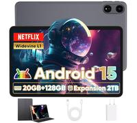2025 Upgraded Android 15 Tablet with Case, Large Tablets 12 inch, Octa-core CPU,20GB+128GB+2TB Expandable,2000X1200 IPS Display, 13MP+5MP Dual Cameras,8000mAh Large Battery+18W PD Fast Charge
