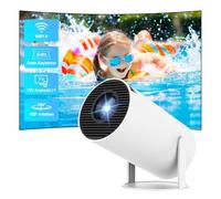 [2025 Upgraded & Built-in Apps] Mini Projector 4K with WiFi 6 Bluetooth,4K Support Smart Portable Projector Android 11,Auto Keystone,12000 Lumens Outdoor HY300Pro Projectors for Bedroom/Gaming/Phone