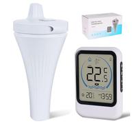 2025 Upgraded Digital Wireless Pool Thermometer,Floating Ice Bath Thermometers Lcd Display, Garden Thermometers Outdoor with with 2m Rope, Floating Thermometer for Ice Bath, Pools, Hot Tubs, Spas