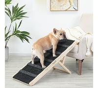 2025 Upgraded Dog Ramp for Bed - Foldable Small Large Dog Ramp for Couch - 5 Adjustable Height from 35.5 to 66cm - Portable Pet Stairs with Non-Slip Pad - Pet Ramps Use for Bed Couch Car Up to 68kg