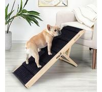 2025 Upgraded Dog Ramp for Bed - Foldable Small Large Dog Ramp for Couch - 6 Adjustable Height from 33 to 61cm - Portable Pet Stairs with Non-Slip Pad - Pet Ramps Use for Bed Couch Car Up to 60kg