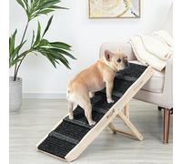2025 Upgraded Dog Ramp for Couch - Foldable Small Dog Ramp for Bed - 4 Adjustable Height from 25 to 48cm - Portable Pet Stairs with Non-Slip Pad - Pet Ramps Use for Low Bed Couch Steps Up to 27kg