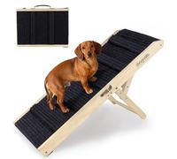 2025 Upgraded Dog Ramp for Couch - Foldable Small Dog Ramp for Bed - 4 Adjustable Height from 30.5 to 50.8cm- Portable Pet Stairs with Non-Slip Pad - Pet Ramps Use for Low Bed Couch Steps Up to 30kg