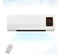 2025 Upgraded Dual-Purpose Mobile Wall-Mounted Cooling/Heating Fan, 2 In 1 Portable Air Conditioning Split Max, Wall Mounted Mobile Air With Remote, Ductless, Super Quiet Fast Cooling/Heating (white)