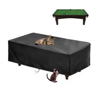 【2025 Upgraded Fabric】Saking Pool Table Cover Waterproof, 420D Heavy Duty 6/7/8/9 Ft Billiard Table Cover Indoor & Outdoor, Scratch-Resistant Polyester Cloth Cover for Pool Table -(6FT/Brown)