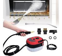 2025 Upgraded Handheld Steam Cleaner,Portable Handheld Steamer for Cleaning with Nozzle&Brushes, 2500W 229°F/105°C High Pressure-Tile, Window, Kitchen, Car (Red-Single Control)