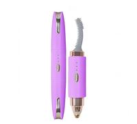 2025 Upgraded Heated Eyelash Curler - 2-in-1 USB Rechargeable Electric Eyelash Curler & Eyebrow Trimmer, Fast Heating in 6s, Anti-Burn Design, 24H Long-Lasting Effect, Gift for Women (Dark Purple)