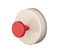 2025 Upgraded Heavy Duty Vacuum Suction Cup Hook Reusable No Drill Hanging Solution for Bathroom Shower Kitchen Glass Door Tile Wall (Red, 5.7cm)