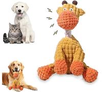 2025 Upgraded Indestructible Plush Dog Toy, Squeaky & Crinkle Dog Toys for Aggressive Chewers, Durable Chew Toy for Small Medium Large Breeds, Interactive Indoor Puppy Teething Toy(B)