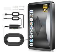 2025 Upgraded Indoor TV Aerial, 2800+ Miles HDTV Antenna for Smart TV for Local Channels, Long Range, Digital Antenna for Indoor and Outdoor with Amplifier Signal Booster