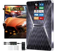 2025 Upgraded Indoor TV Antenna, 2200+ Miles Range HD Digital Antenna for Smart TV, Strongest Antenna with Amplified Signal Booster Supports 4K 8K 1080p All TVs- 38FT Coaxial Cable for Local Channels