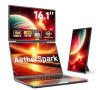2025 Upgraded Laptop screen extender, 16.1" FHD 1200P, 360° Rotating, Plug&Play, Ultra-Thin Zero Frame, Detachable Stand, portable monitor for laptop, Travel Monitor for Laptop/PC/Mac/Phone