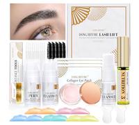2025 Upgraded Lash Lift Kit, Eyelash Perming Kit with Glue Balm Eyelash Lifting Professional Instant Lash Lifting Curling Semi-Permanent Eyelash Wave for 5~8 Weeks