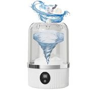 2025 Upgraded Portable Mini Washing Machine For Travel,underwear washer - Deep Clean Socks, Underwear, Baby Clothes, for Home, Apartment, RV -USB Charging (White)