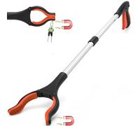 2025 Upgraded Reacher Grabber Pickup Tool, 32" Long Grabber Reacher Tool with Magnetic Tip, Trash Picker for Elderly Grab It Reaching Tool, Garbage Picker Upper, Litter Pick Up Grab Claw Grabber Stick