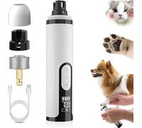 2025 Upgraded Silent Groom Pro Dog Nail Grinder, Quick USB Charge with Replacement Grinding Heads, Electric Dog Nail Trimmer Painless Paws Grooming & Smoothing Tool (1PCS+1 head)
