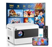 2025 Upgraded Smart Projector 4K Support,26000 Lumen 4P/4D Keystone Native 1080P WiFi6 Bluetooth 5.2