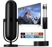 2025 Upgraded TV Antenna - Indoor Digital HD Antenna with 1200+ Miles Range - Amplifier Signal Booster for Smart TVs - Supports 8K/4K/1080p - 18ft Coaxial Cable