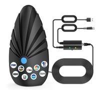 2025 Upgraded TV Antenna Indoor, Long Range Antenna for Smart Tv,HD Digital Antenna for All Smart/Old TVs, Easy Installation and Supports 4K 1080P
