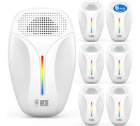 2025 Upgraded Ultrasonic Insect Repeller & Insect Repeller Ultrasonic Repellent for Cockroaches, Rodents, Mice, Mosquitoes, Mice, Spiders, Ants, 3 Modes Switching 6 Packs