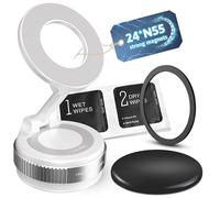 2025 Upgraded Vacuum Magnetic Phone Holder with 360° Rotation, 80LBS Ultra Suction Cup Phone Mount for MagSafe Cell Phone Holders, phone holder for Your Car/Mirror Mount for iPhone & Android (White)
