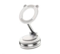 2025 Upgraded Vacuum Strong Magnetic Suction Cup Phone Holder, 360° Rotatable& Foldable Car Phone Mount, Hands-free Phone Stand for Car/gym/mirror/shower, for All Smart Phones (White)