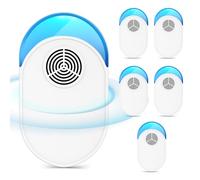 2025 Upgraded Version Ultrasonic Repeller 6 Packs, Indoor Ultrasonic Repellent Insect Defense for Bugs for Roach, Bugs,Pest,Rodent, Mouse, Ant, Mosquito, Mice, Spider, Electronic Plug in Pest Control