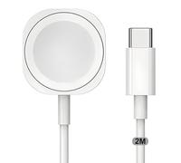 2025 Upgraded Version - Watch USB-C Magnetic Wireless Fast Charger [MFi Certified] iWatch Portable Charging Cable (2m) Compatible with Apple Watch Series Ultra 2/Ultra/10/9/8/7/6/5/4/3/2/1/SE (White)