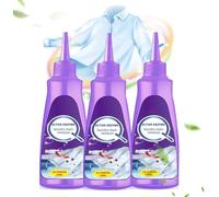2025 Upgraded White Shirt Stain Remover - Fabric Stain Remover for Clothes, Active Enzyme-Powered Laundry Cleaner for Oil, Collar & Tough Marks - Fast Acting Clothing Stain Solution (3)