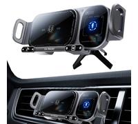 2025 Upgraded Wireless Car Charger With Auto-Rotating Function & Coils | 15W Fast Charging Phone Holder For All Phones, Air Vent Mount